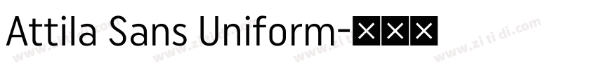 Attila Sans Uniform字体转换